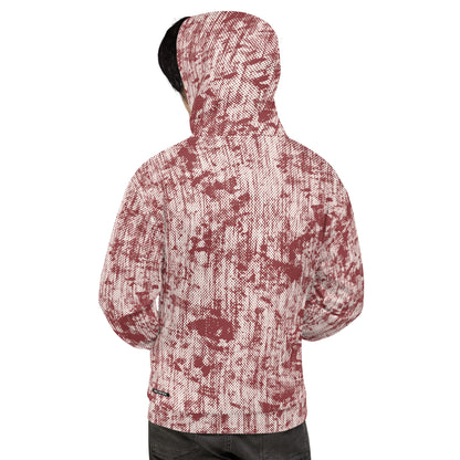 men's relaxed fit hoodie abstract red