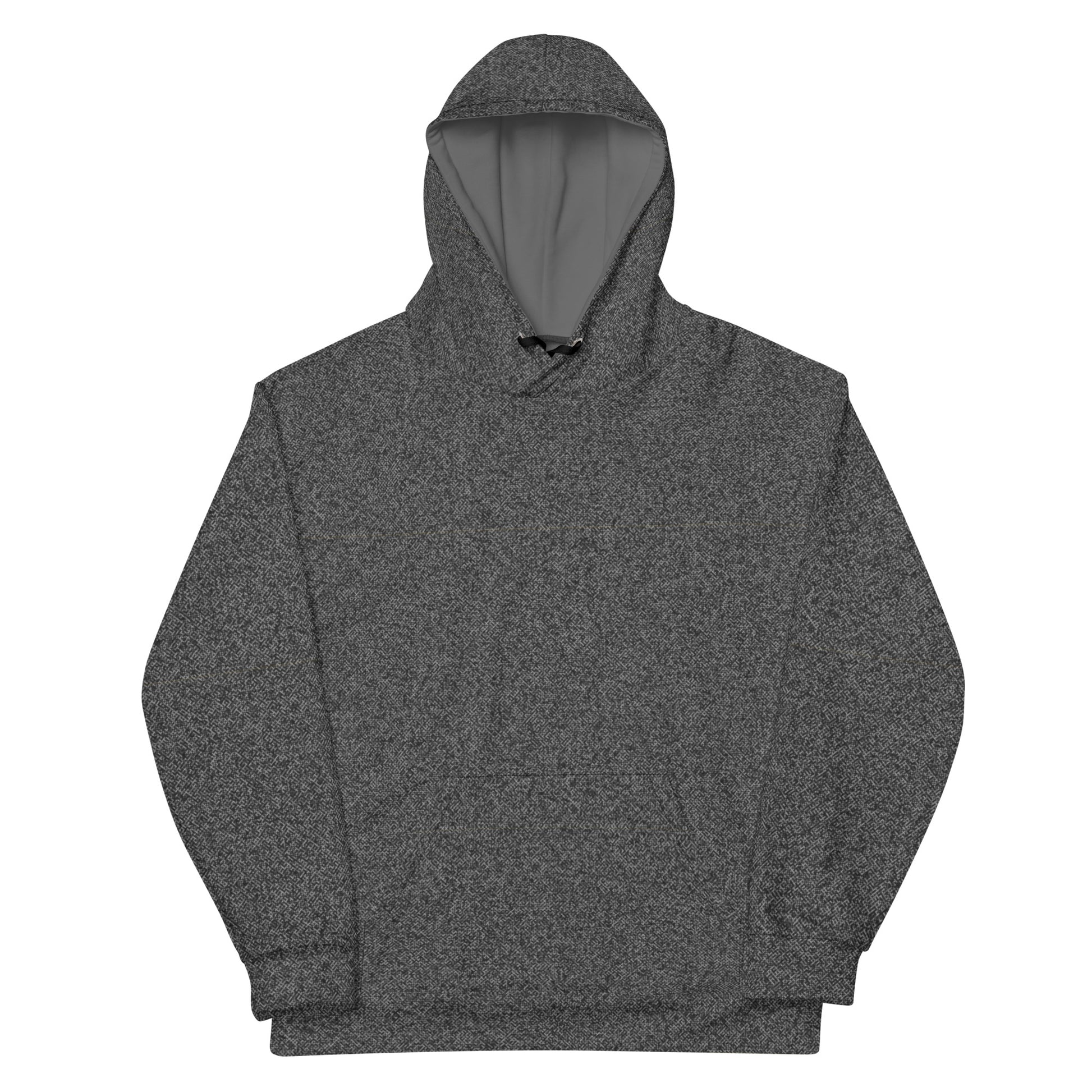 recycled men's slim fit hoodie all over print grey