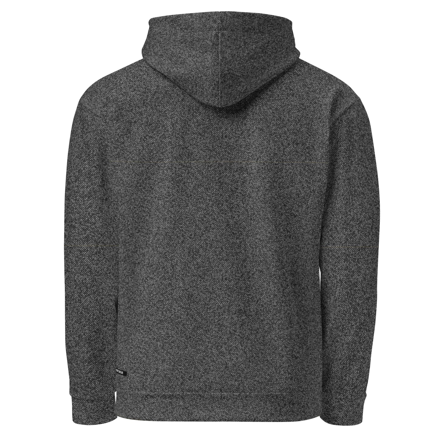 recycled men's slim fit hoodie all over print grey