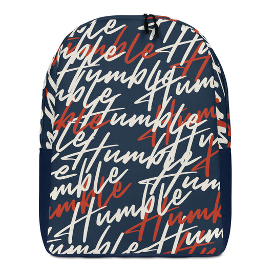 Humble Sportswear, unisex backpack with blue all-over print