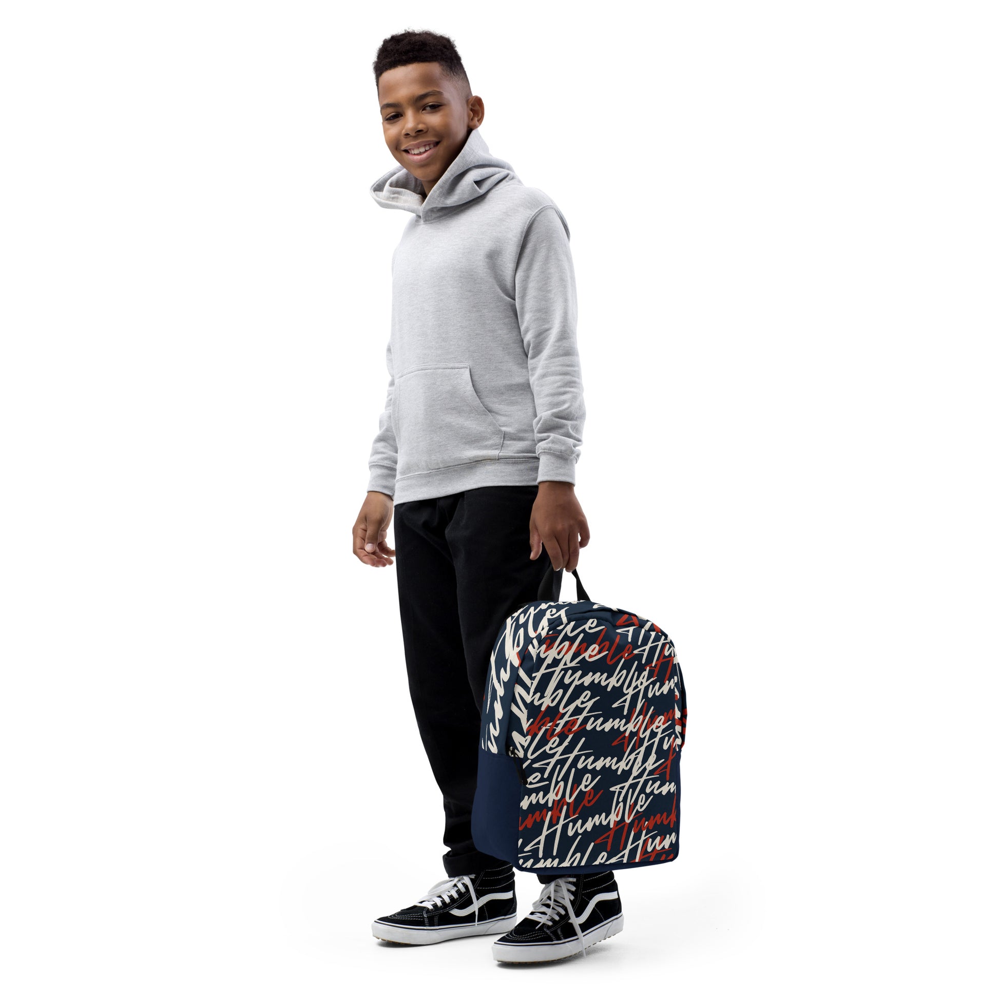 Humble Sportswear, unisex backpack with blue all-over print