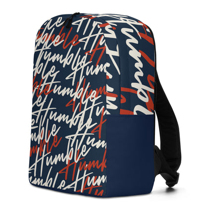 Humble Sportswear, unisex backpack with blue all-over print