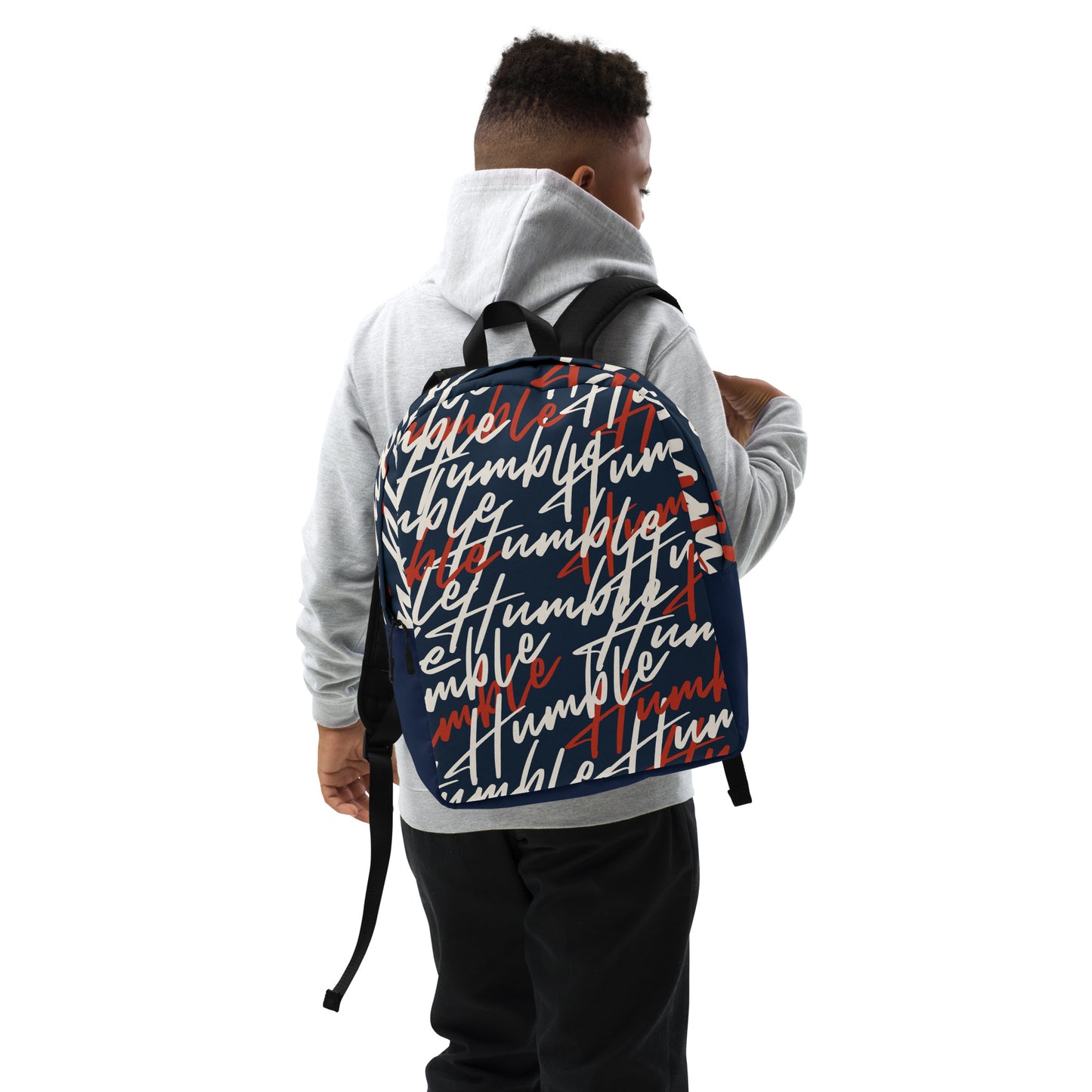 Humble Sportswear, unisex backpack with blue all-over print