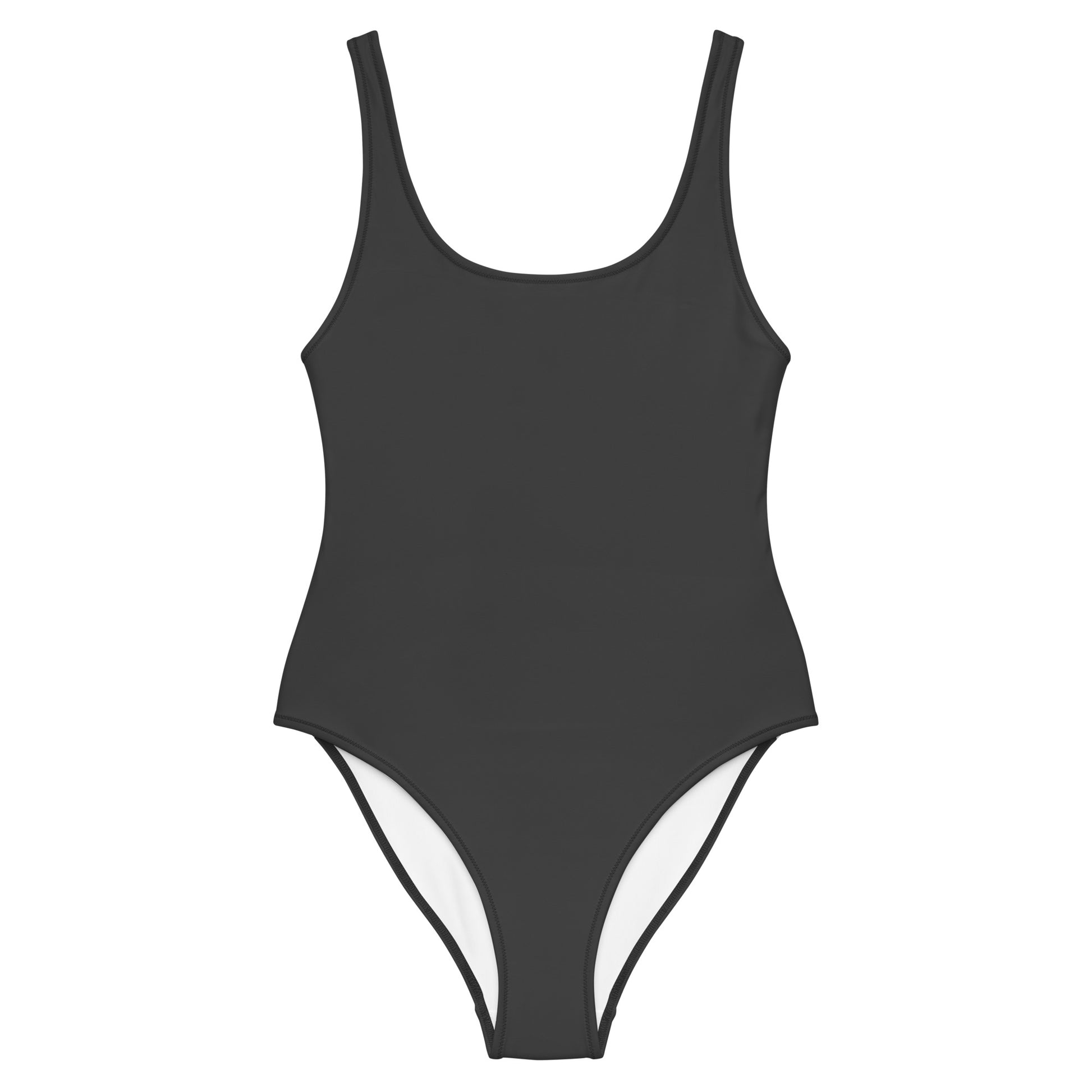 Humble Sportswear, women's eclipse grey color match low back one piece swimsuit