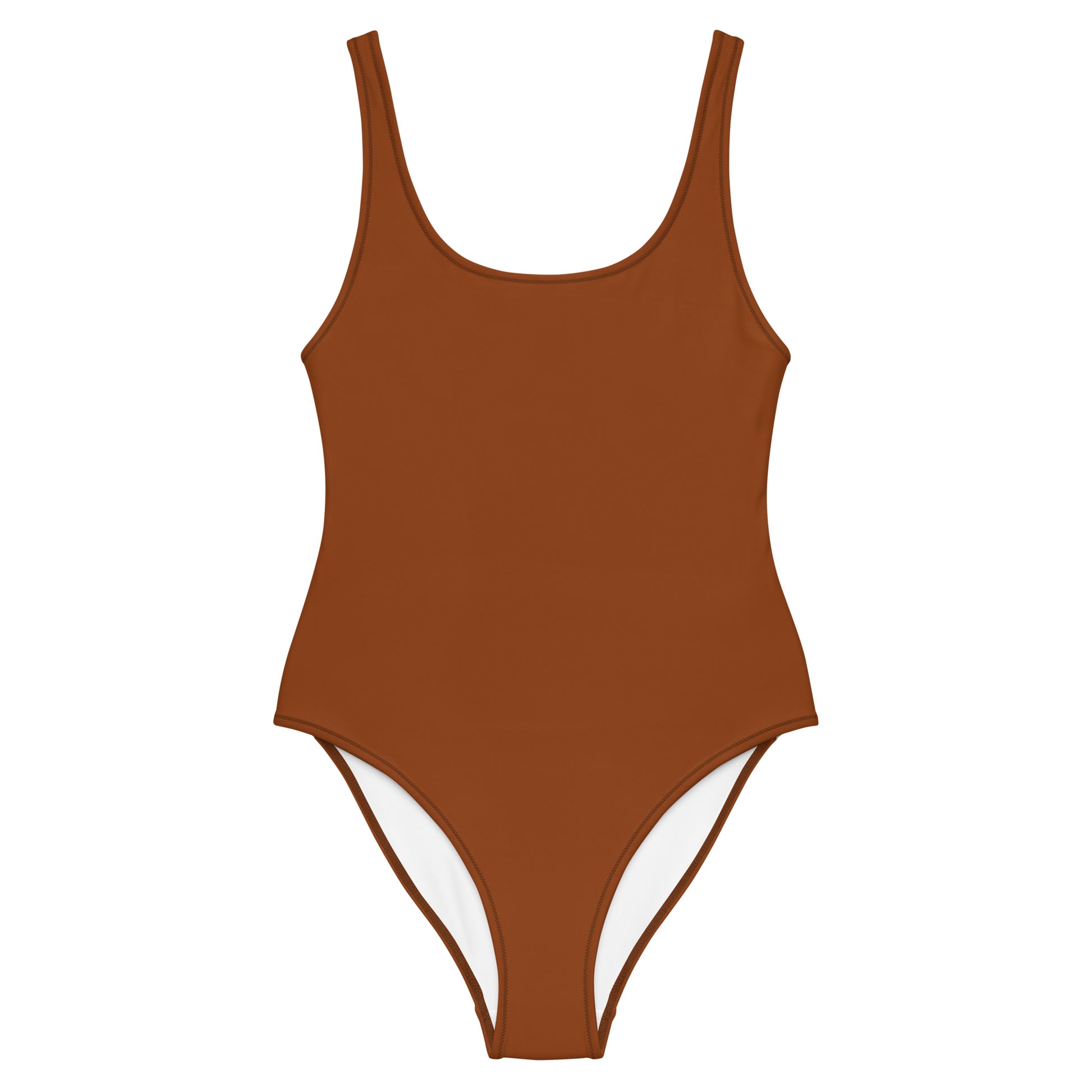 Humble Sportswear. women's brown one piece low back swimsuit 