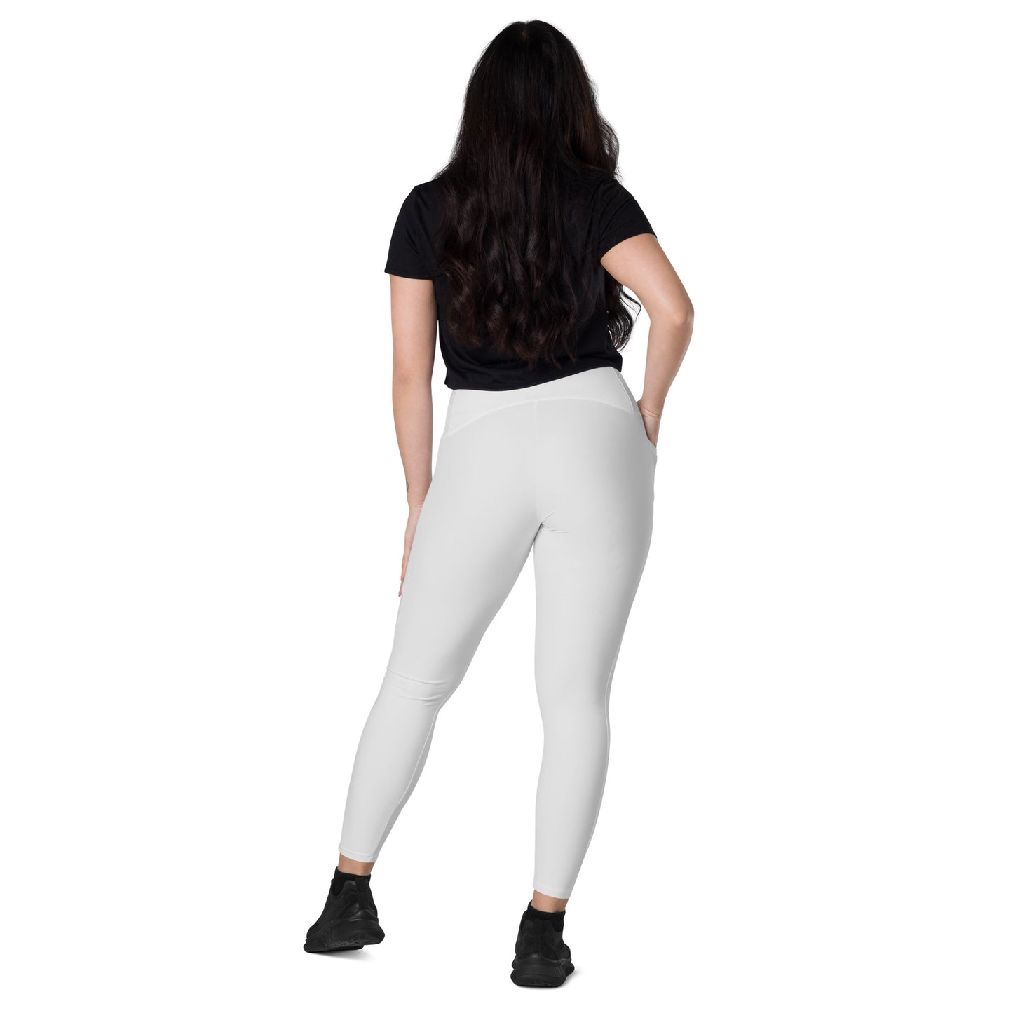 Humble Sportswear, women's high waisted gray pocket leggings 