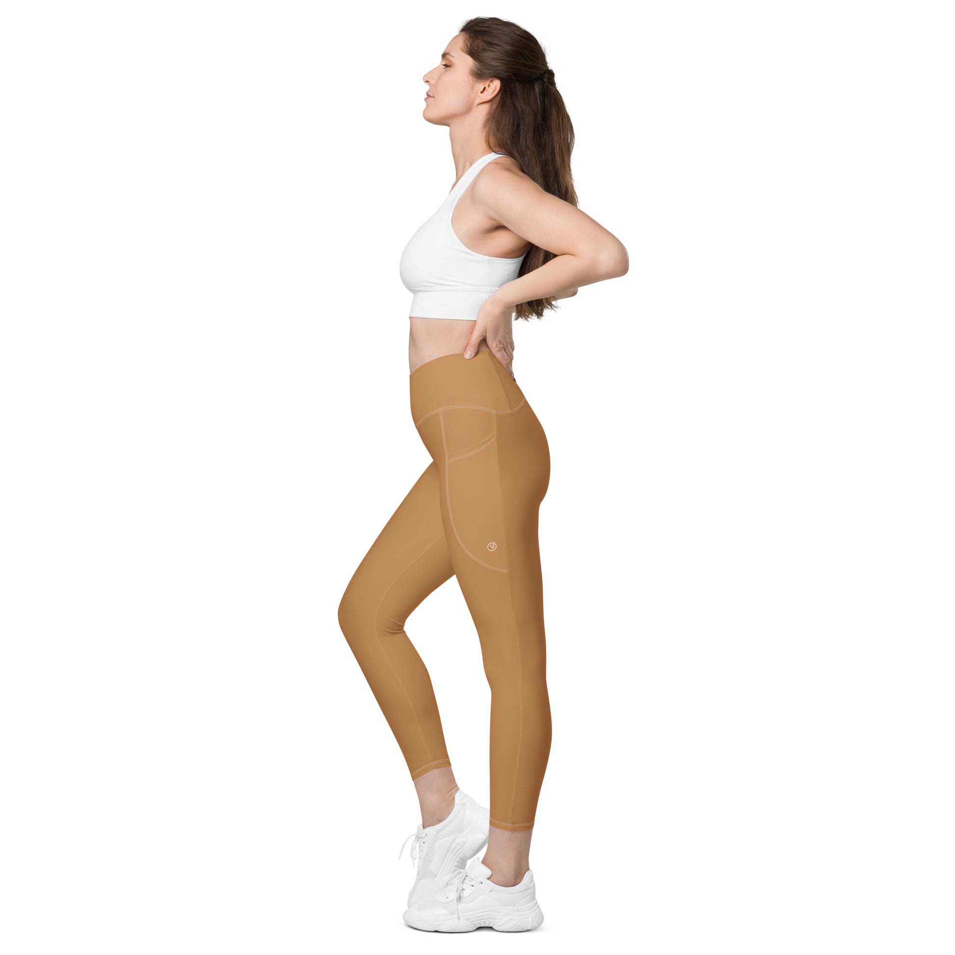  high waist crossover pocket leggings