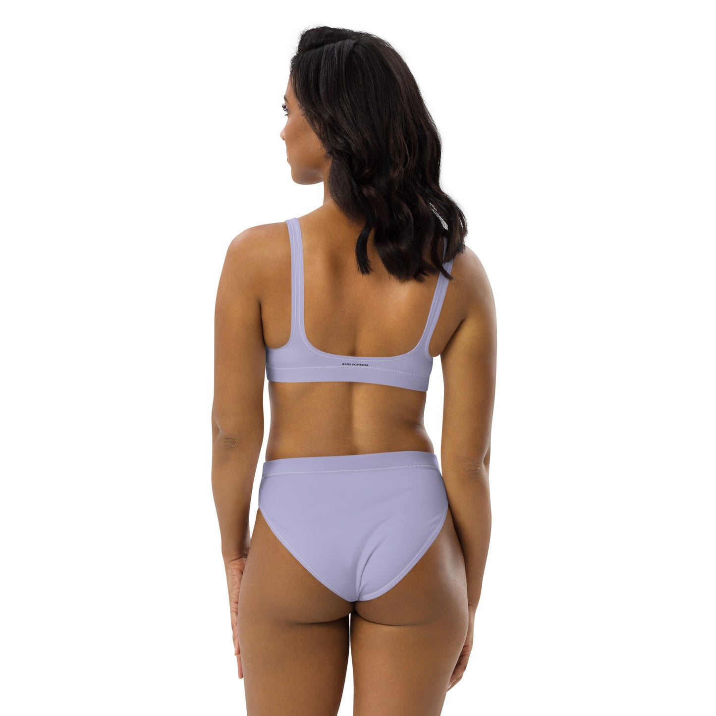 Humble Sportswear, women's Color Match lavender two piece sport bikini set