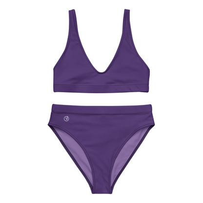 Humble Sportswear, women's Color Match scoop neck sport bikini set with matching high waisted bottoms 