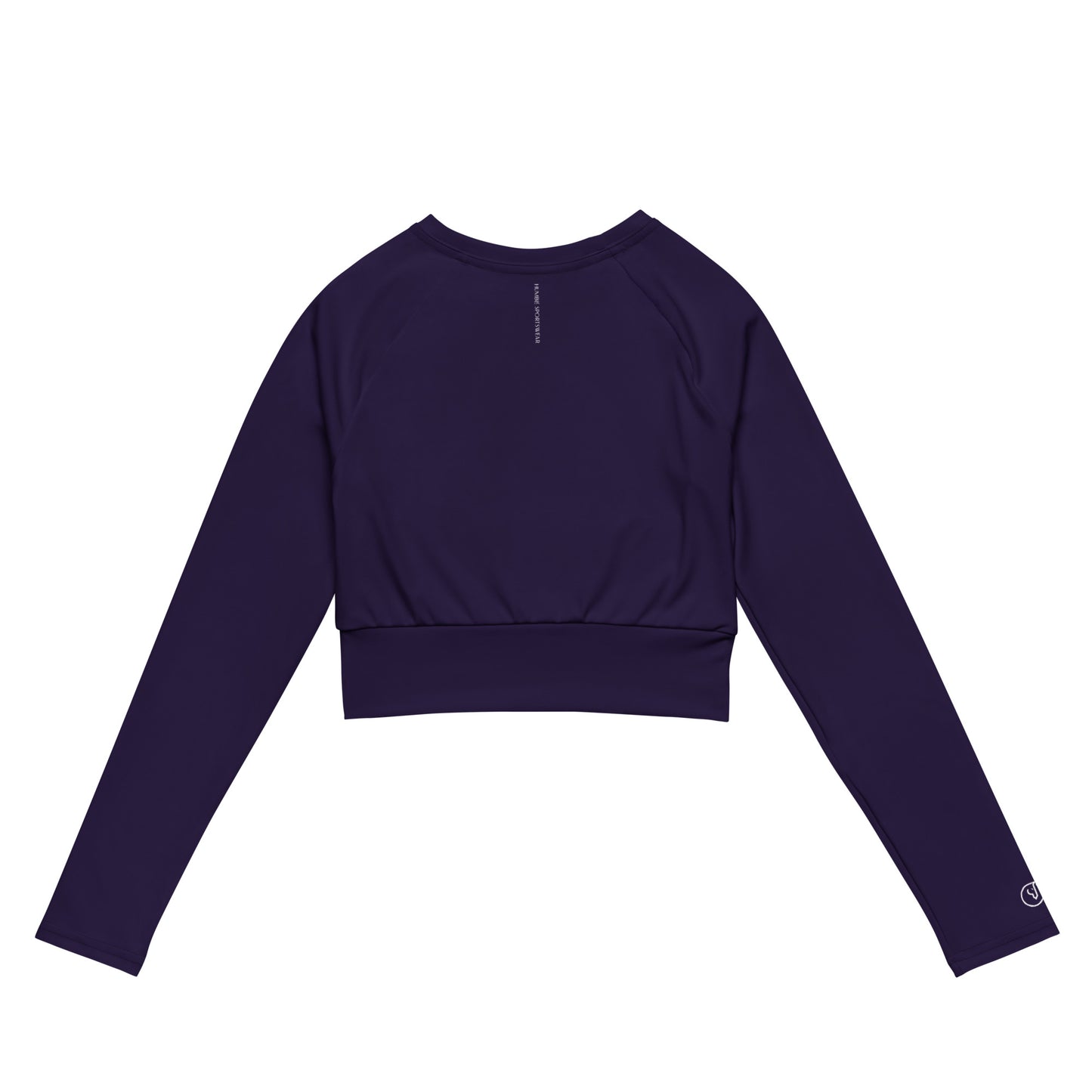 Humble Sportswear women's purple color match long sleeve color match compression crop top