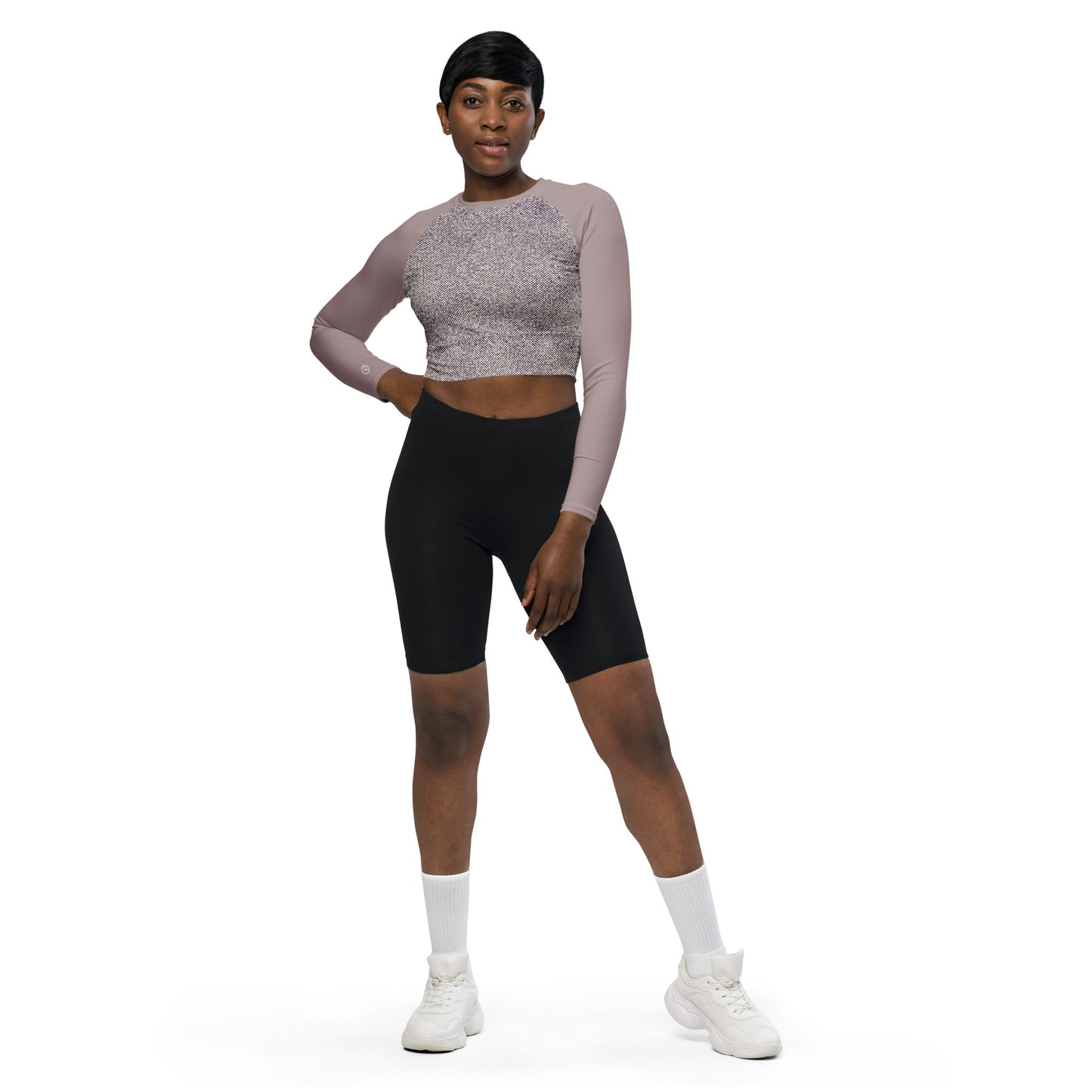 Humble Sportswear™ Pattens Indigo Compression Crop Top