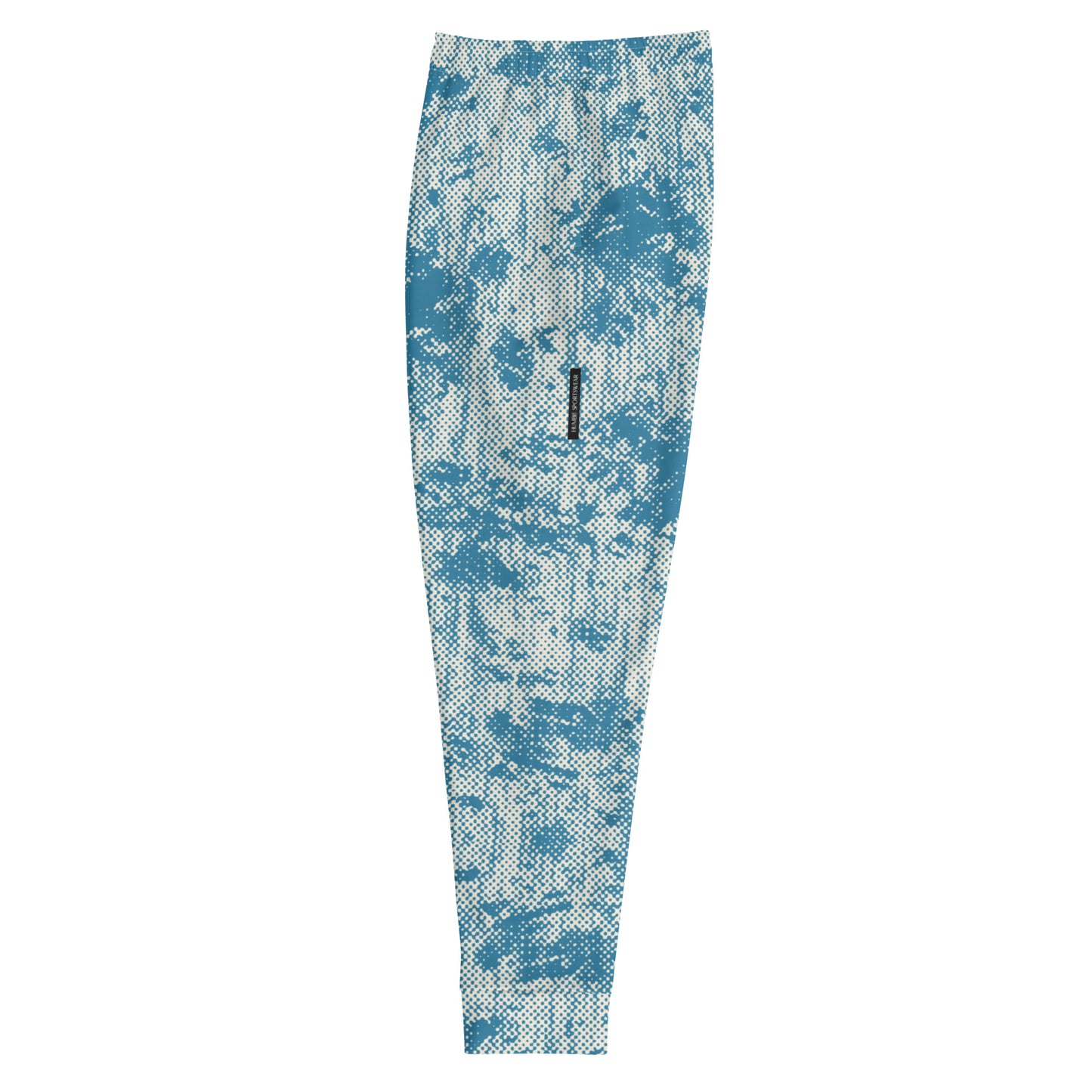 men's all over print blue recycled slim fit joggers 