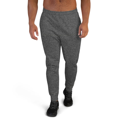 recycled slim fit joggers for men all-over print grey