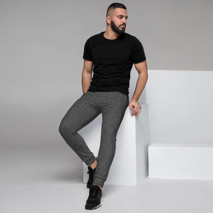 recycled slim fit joggers for men all-over print grey