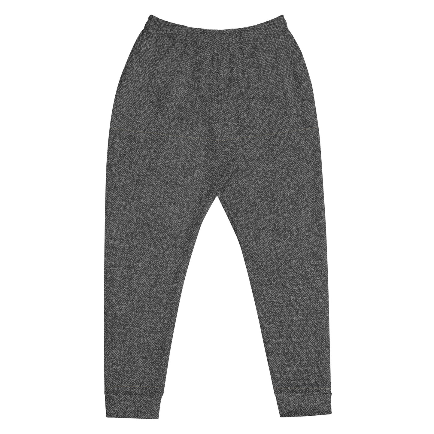 recycled slim fit joggers for men all-over print grey