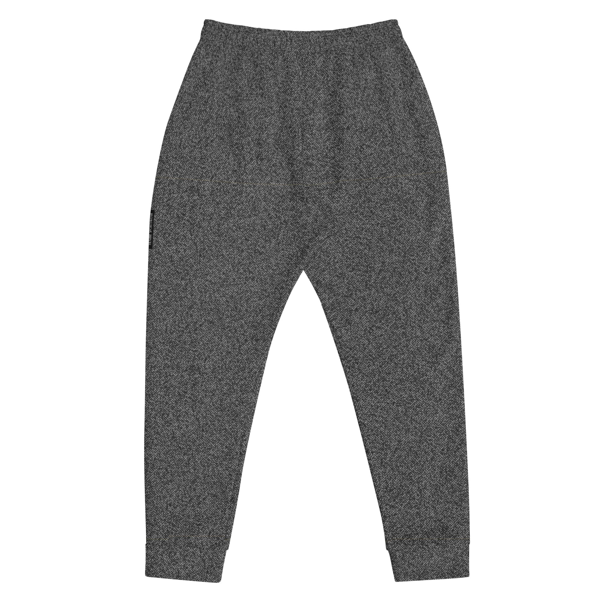 recycled slim fit joggers for men all-over print grey