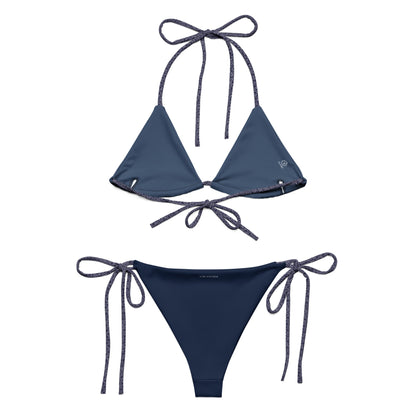 Humble Sportswear, women's two-piece mix & match string bikini set in navy blue