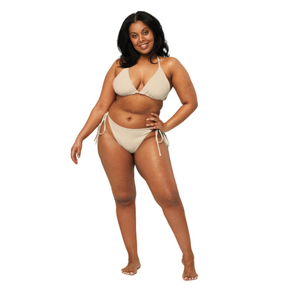 Humble Sportswear, women's Color Match plus size micro string bikini set  