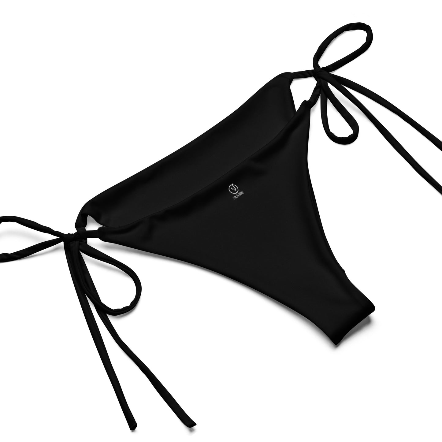 Humble Sportswear, women's Color Match black eco-friendly two-piece string bikini set 