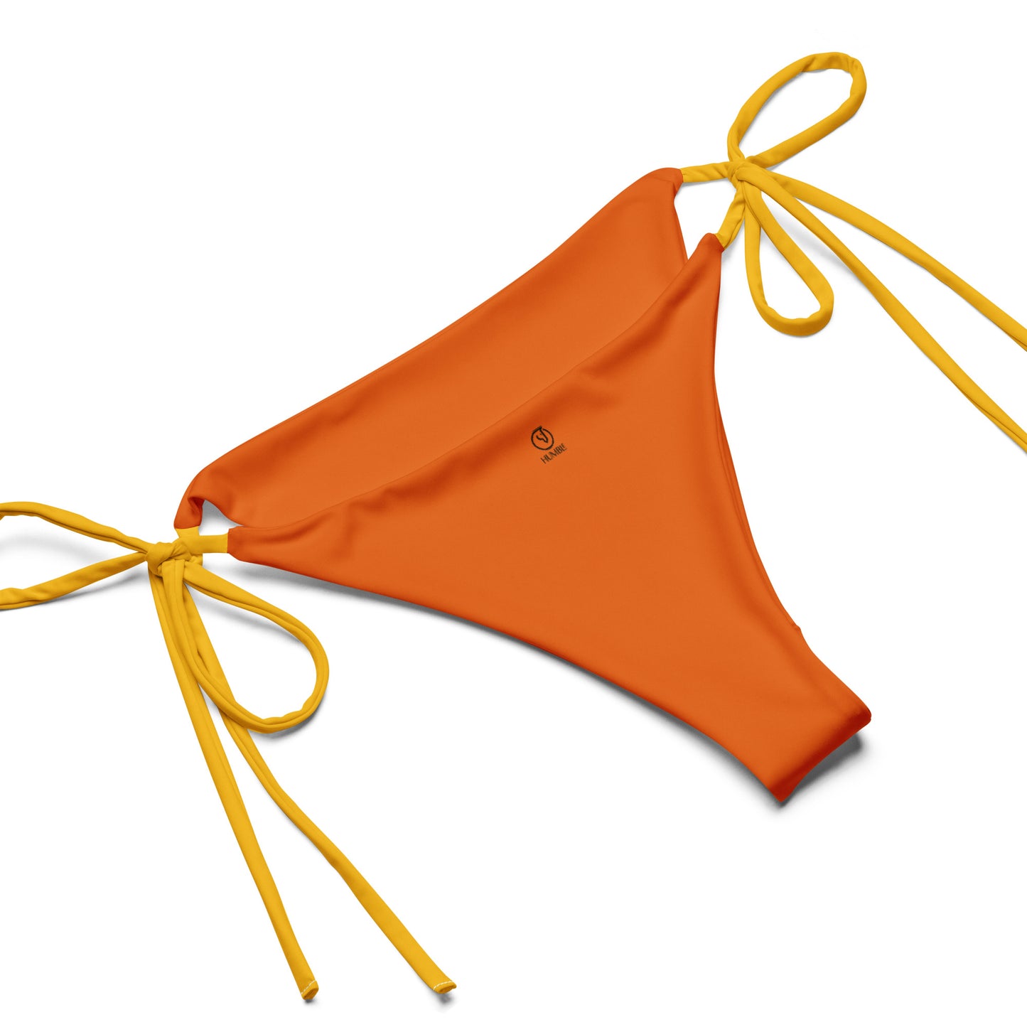 Humble Sportswear, women's two-piece Color Match orange yellow string bikini set 
