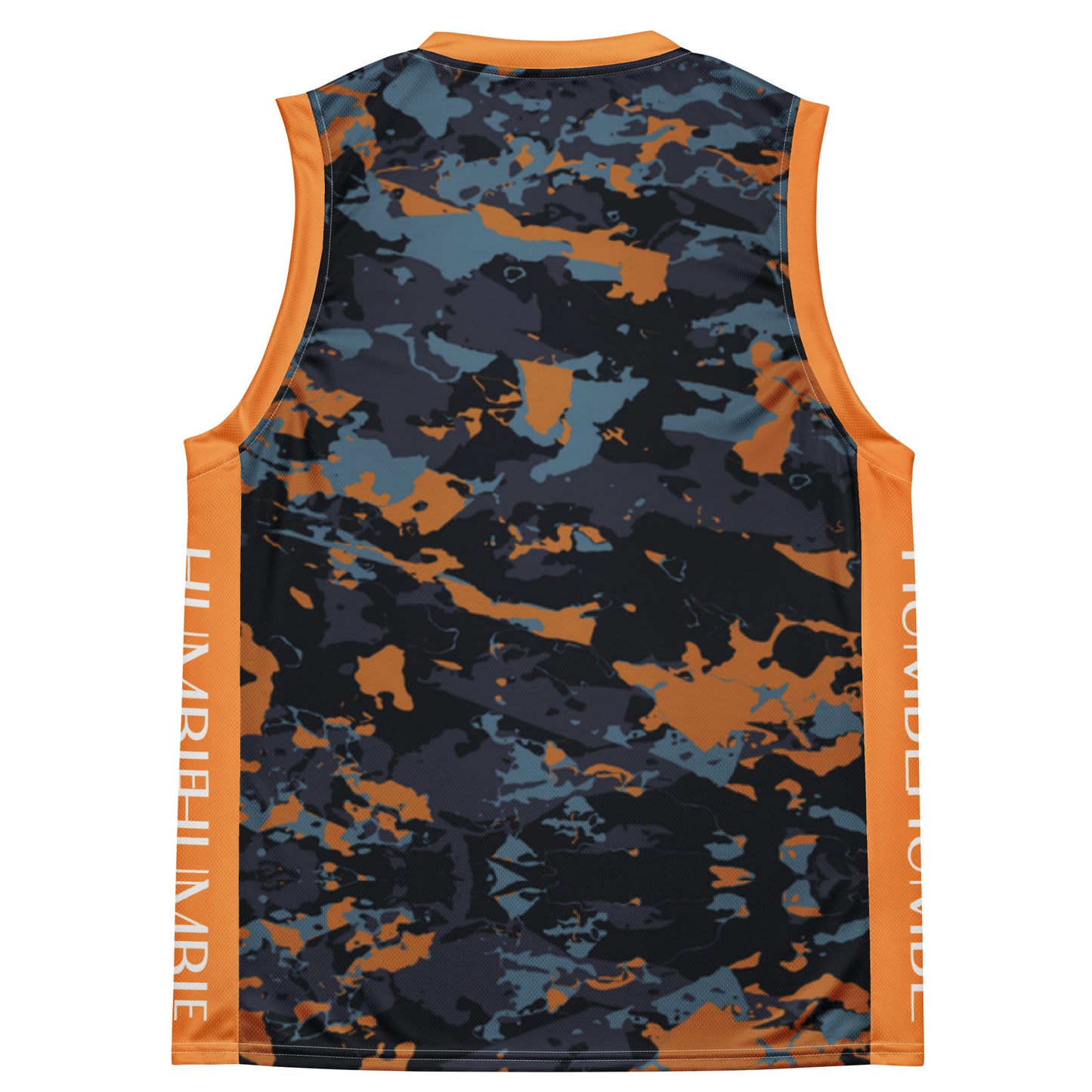 Humble Sportswear, men's sleeveless camo recycled basketball jersey tank top