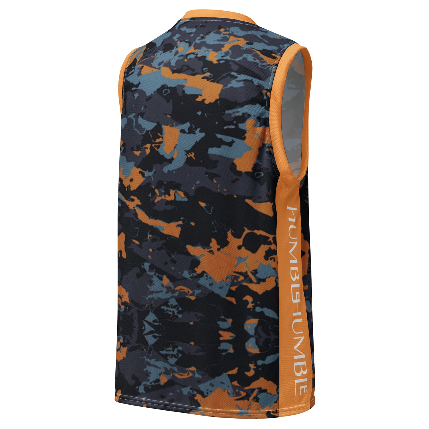 Humble Sportswear, men's sleeveless camo recycled basketball jersey tank top