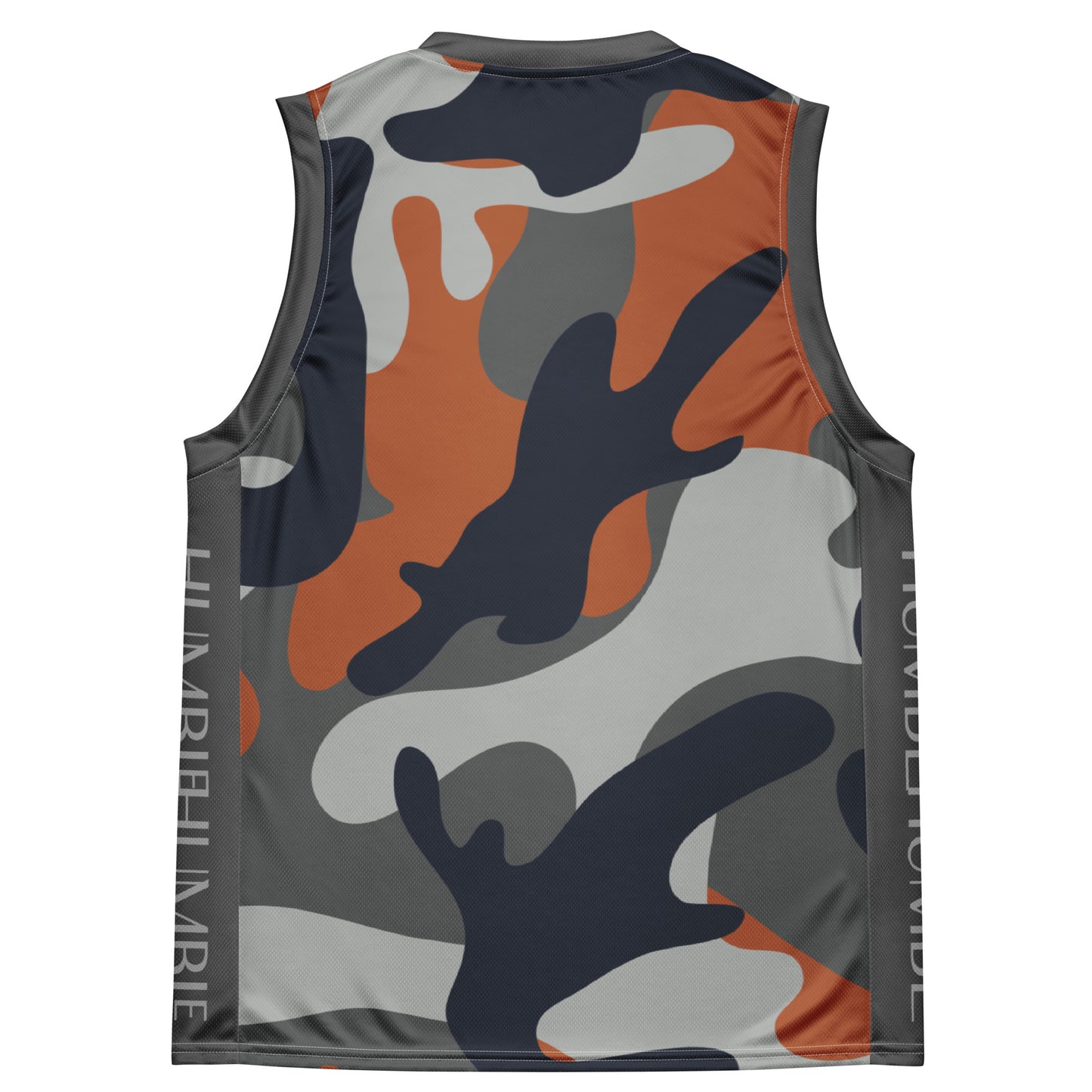 Humble Sportswear, men's camo grey dry fit basketball jersey