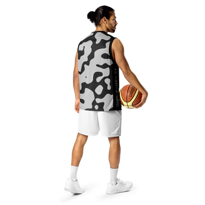 men's camo grey moisture-wicking basketball jersey, Humble Sportswear