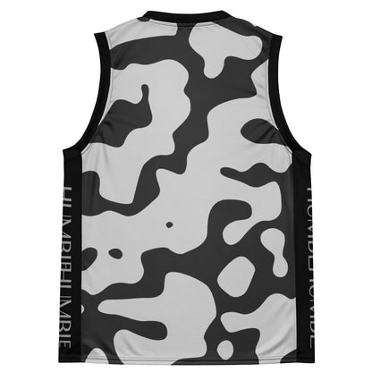 men's camo grey moisture-wicking basketball jersey, Humble Sportswear