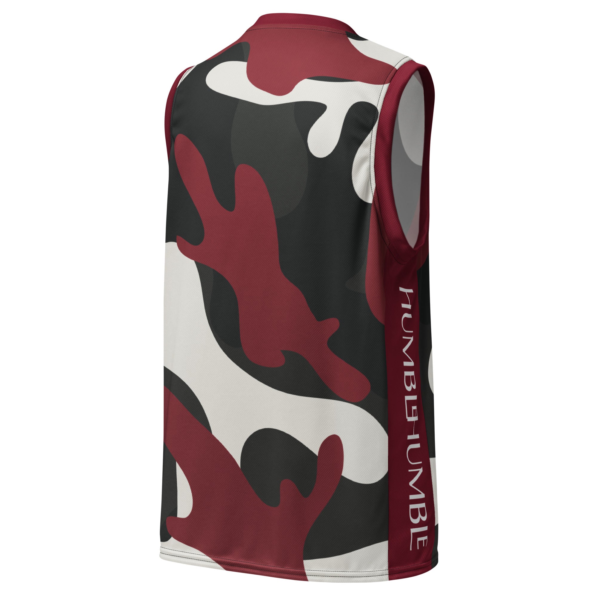 Humble Sportswear, men's camo mesh moisture wicking gym workout basketball jersey