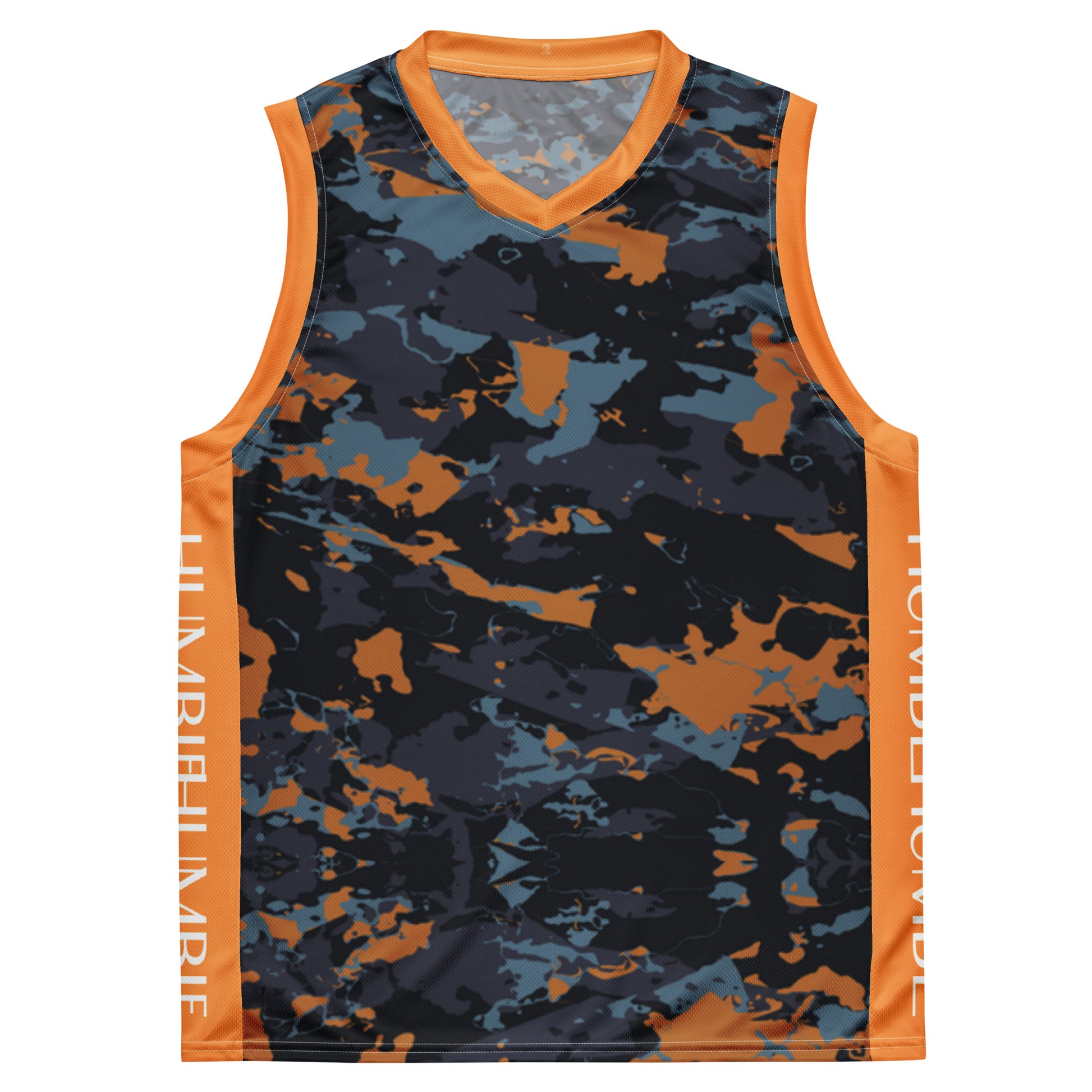 Humble Sportswear, men's sleeveless camo recycled basketball jersey tank top