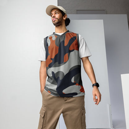 Humble Sportswear, men's camo grey dry fit basketball jersey