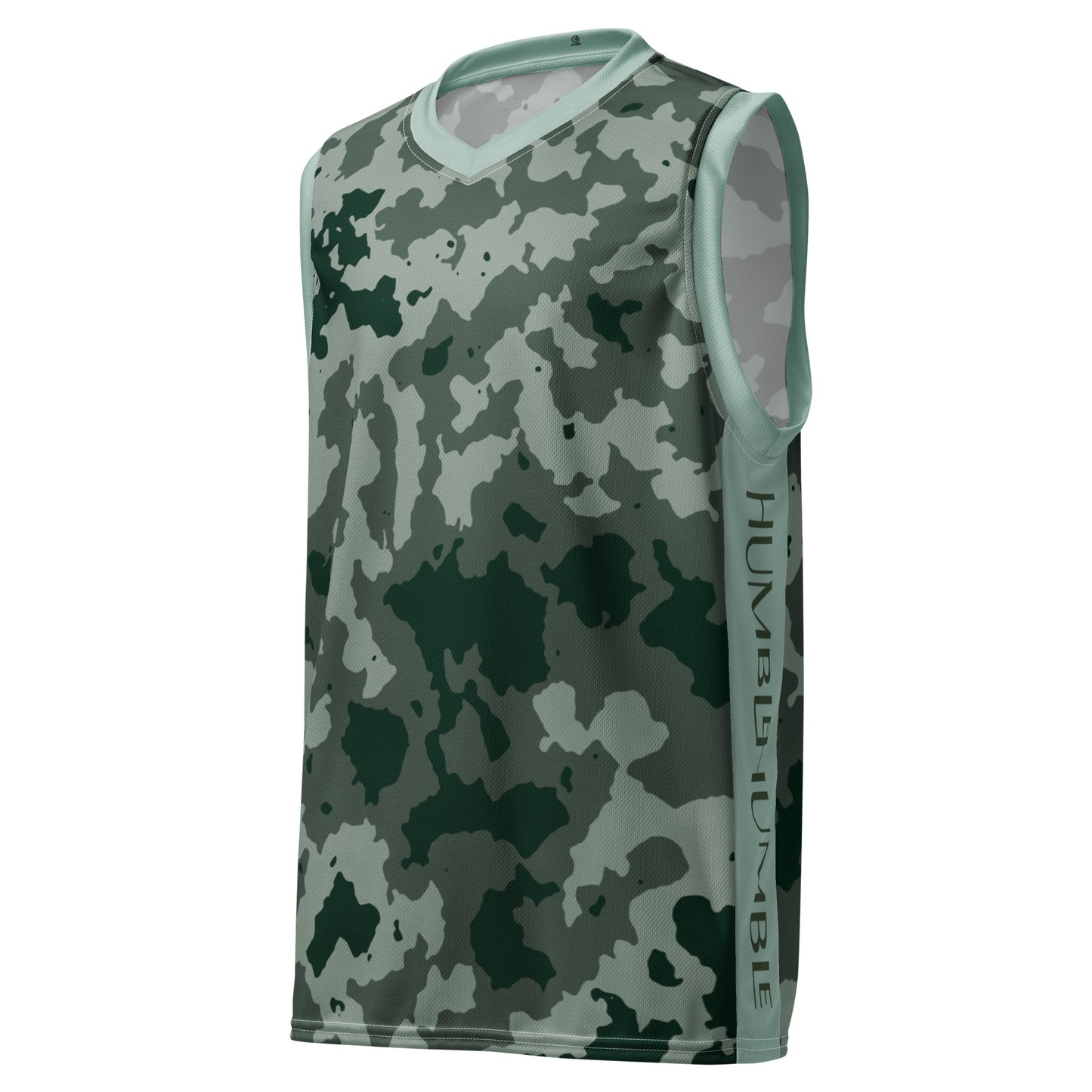 Humble Sportswear, men's green camo workout basketball jersey's