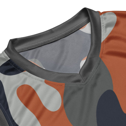 Humble Sportswear, men's camo grey dry fit basketball jersey