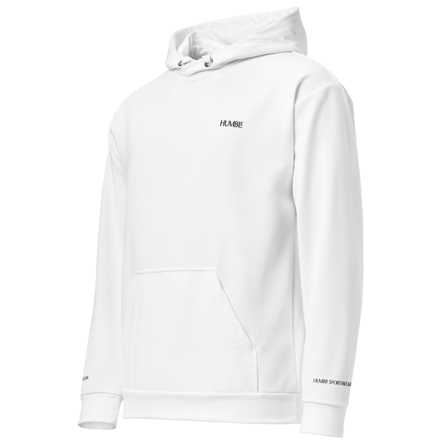 Humble Sportswear women's relaxed fit hoodie color match white 