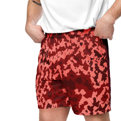 red camo basketball shorts for men with moisture-wicking fabrics, Humble Sportswear