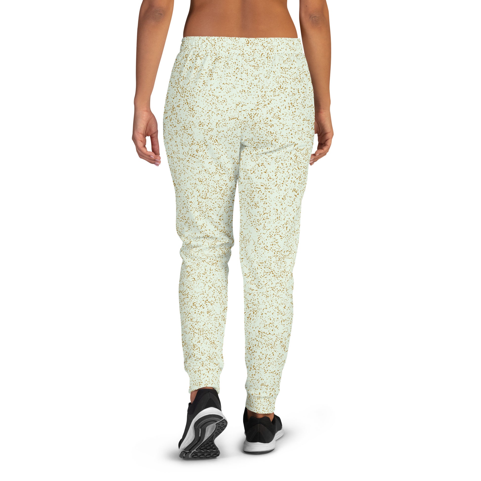 Humble Sportswear women's slim fit joggers all over print motley green 