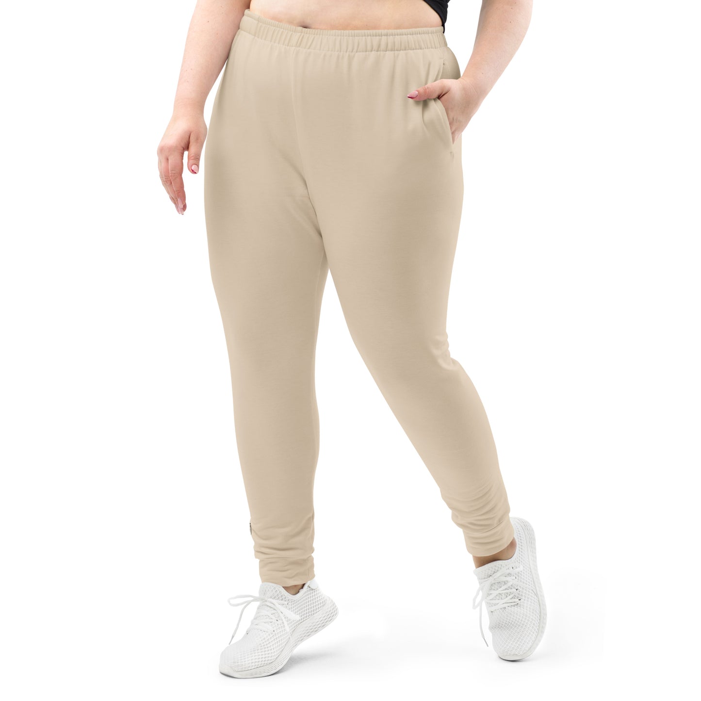 Humble Sportswear women's slim fit joggers color match cream