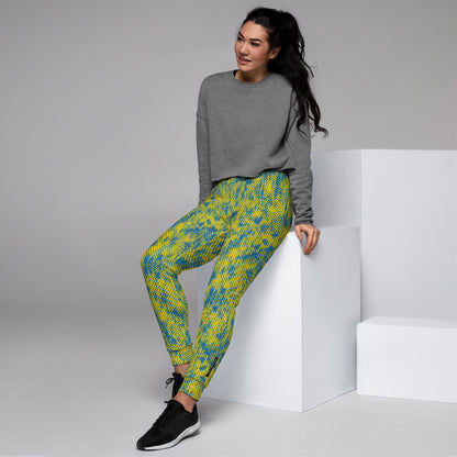 Humble Sportswear women's slim fit joggers all over print citrine joggers