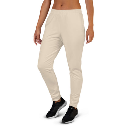 Humble Sportswear women's slim fit joggers color match cream