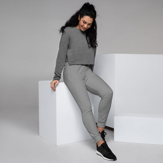 Humble Sportswear women's slim fit joggers color match gray