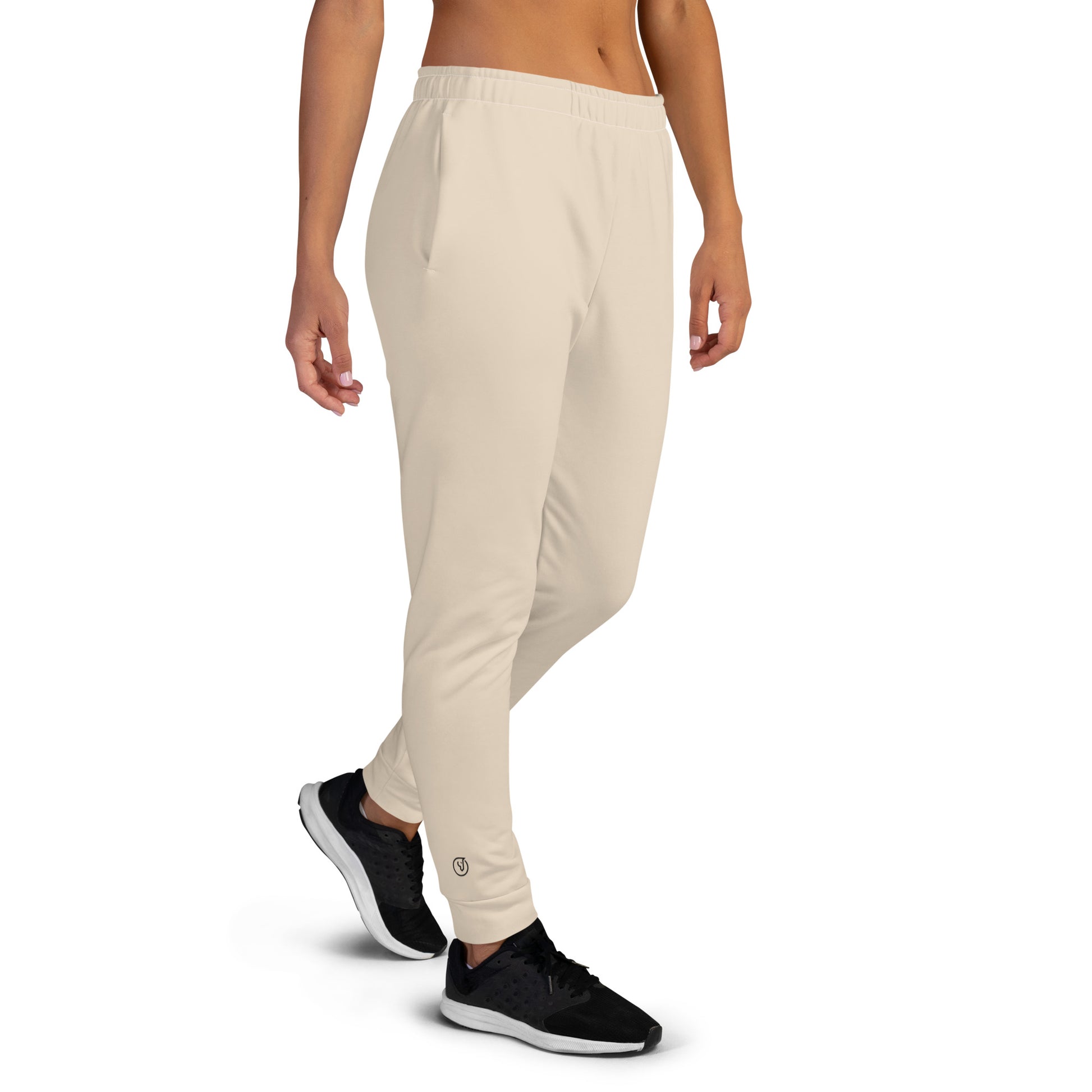 Humble Sportswear women's slim fit joggers color match cream