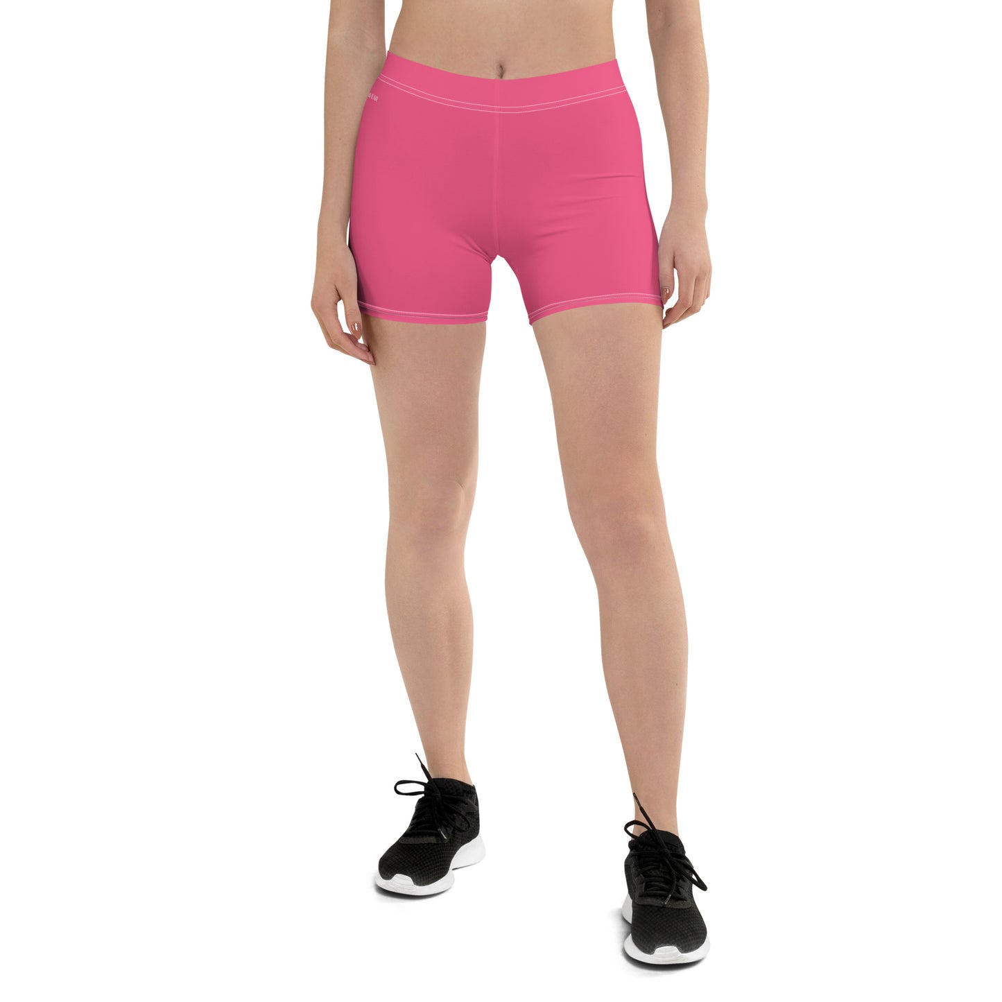 Humble Sportswear, women's Color Match activewear madison pink stretchy bike shorts