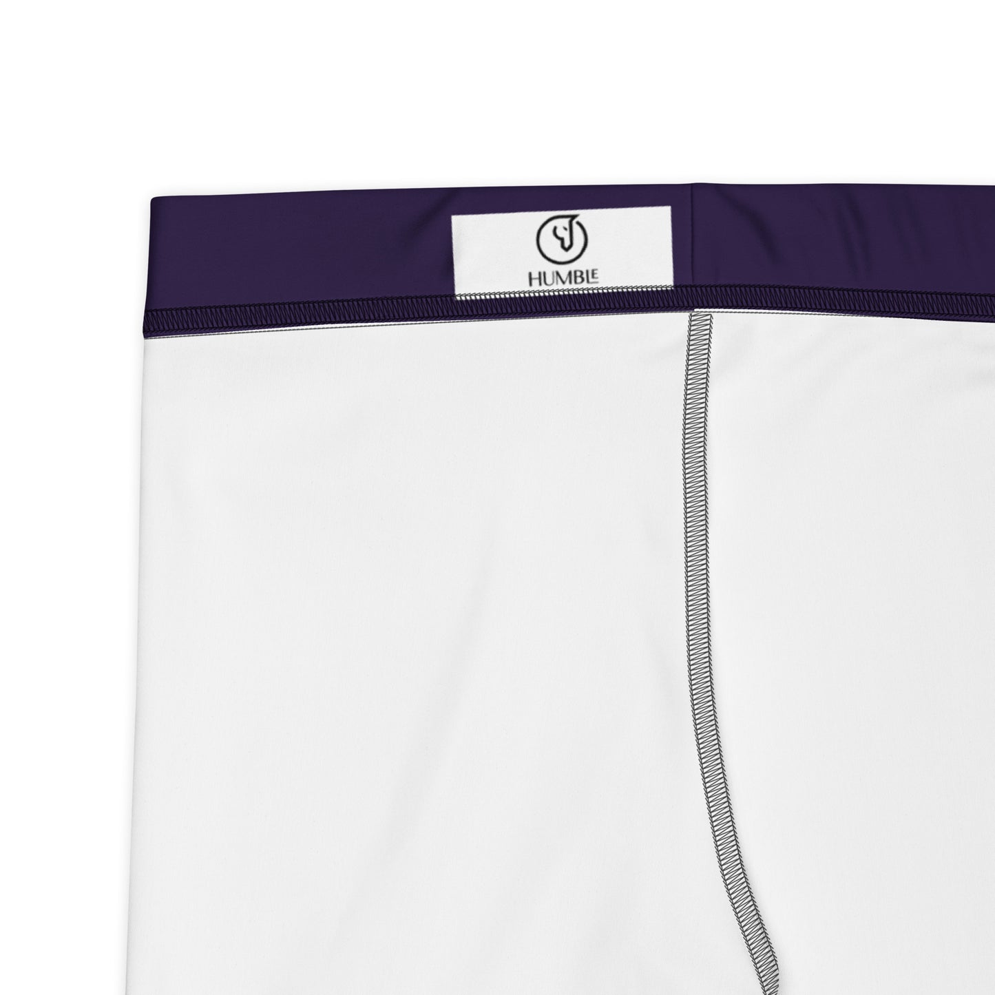 Humble sportswear, women's Color Match deep purple stretchy activewear bike shorts 