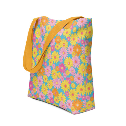 Floral Daisy Tote Bag