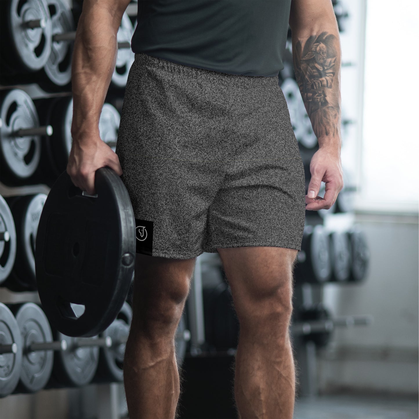 Humble Sportswear™ Men's Pattens Grey Athletic Shorts