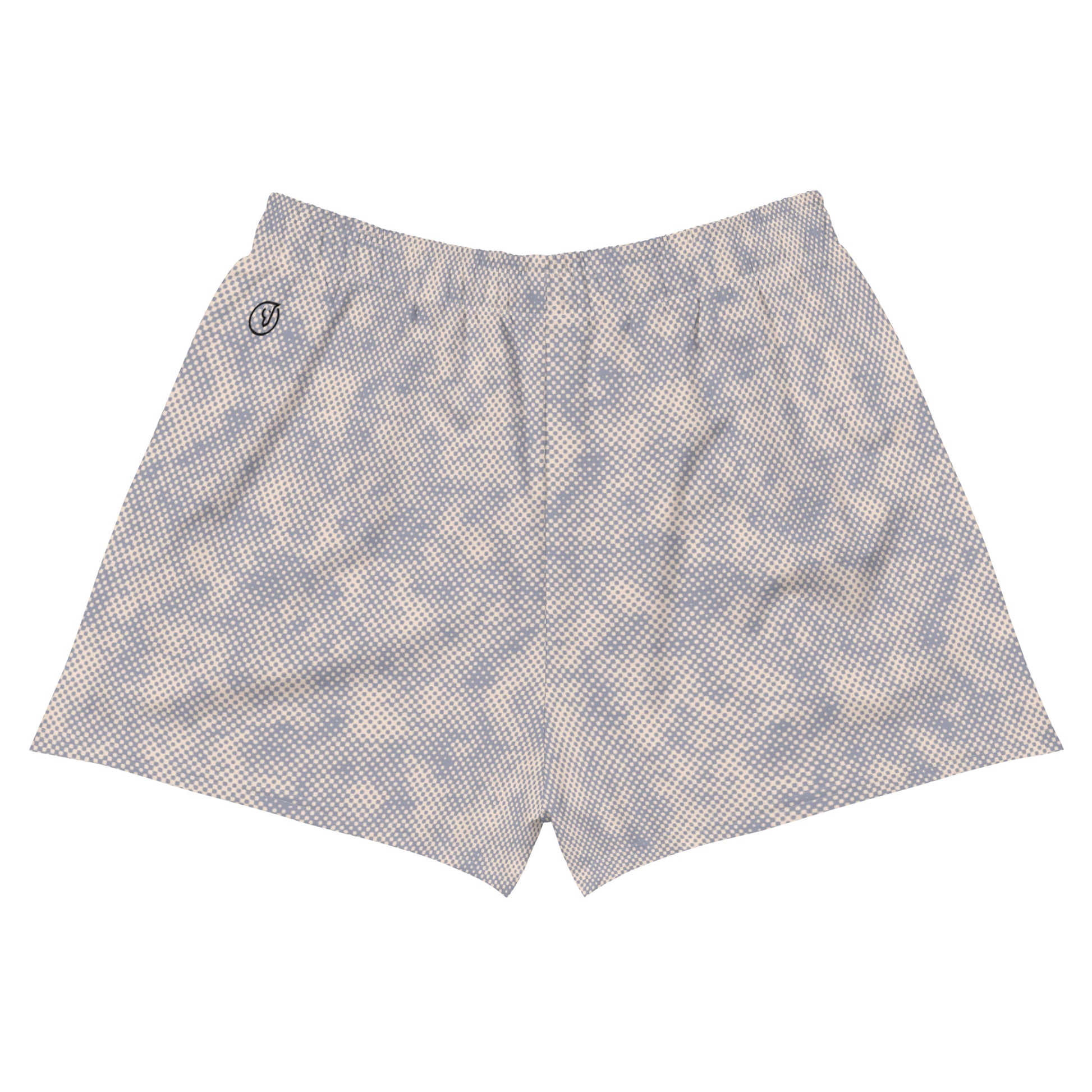 Humble Sportswear women's athletic shorts blotch grey all-over print 