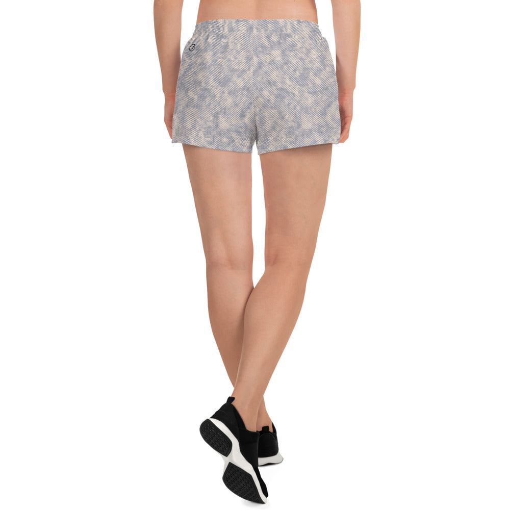 Humble Sportswear women's athletic shorts blotch grey all-over print 