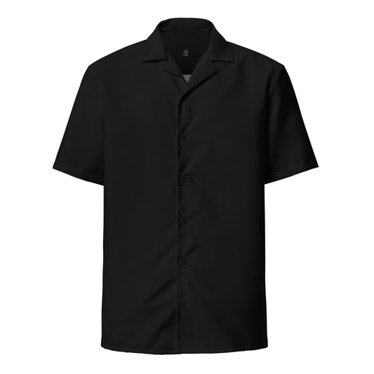 Humble Sportswear, men's Color Match black lightweight casual button shirt 