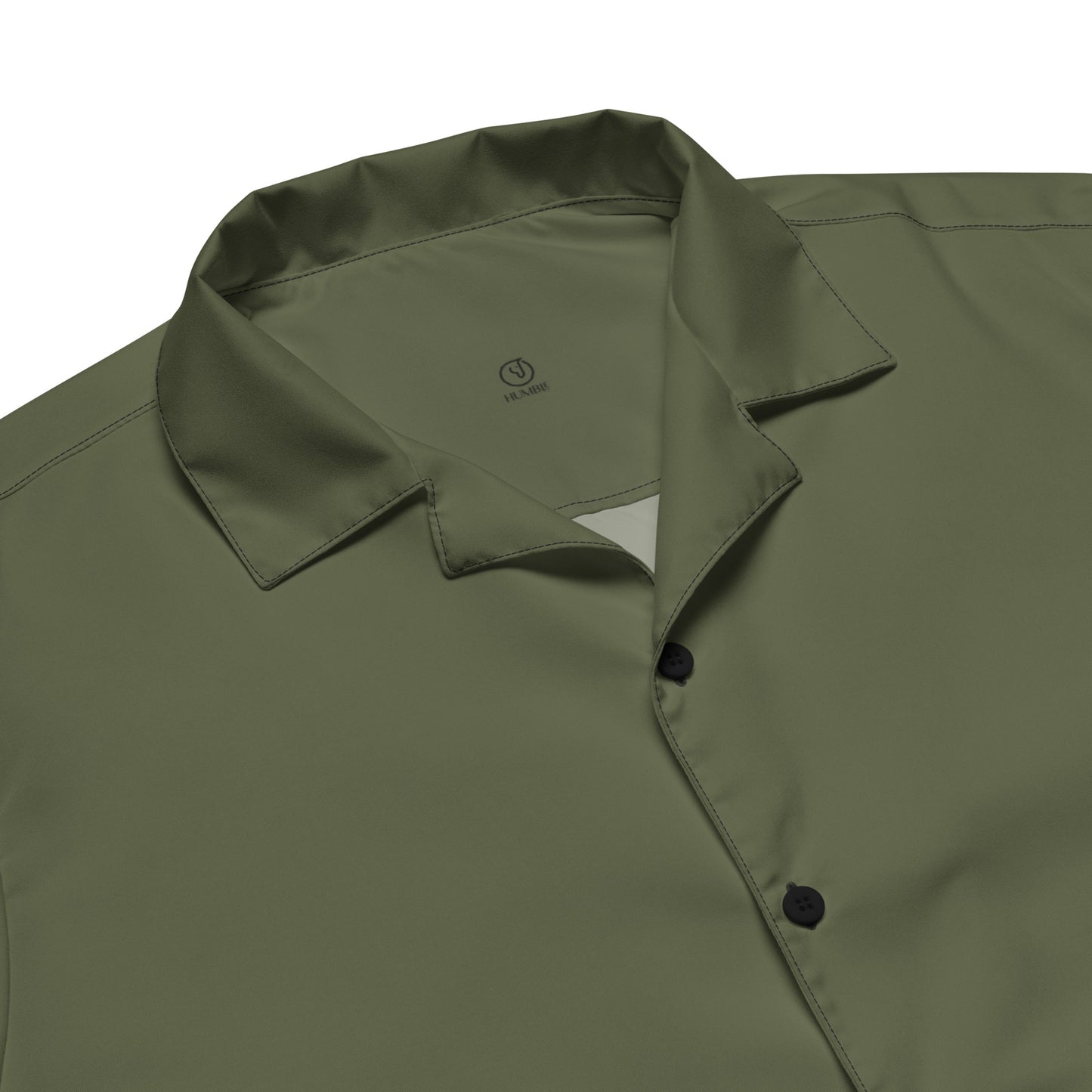 Humble Sportswear, men's Color Match green lightweight button shirt casual